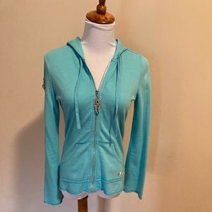 Twisted Heart Peacock Hoodie NWOT